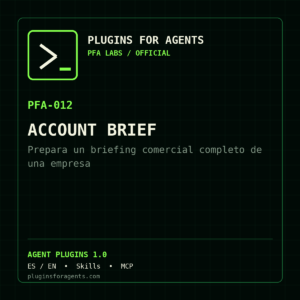 Account Brief — Prepara un briefing comercial completo de una empresa